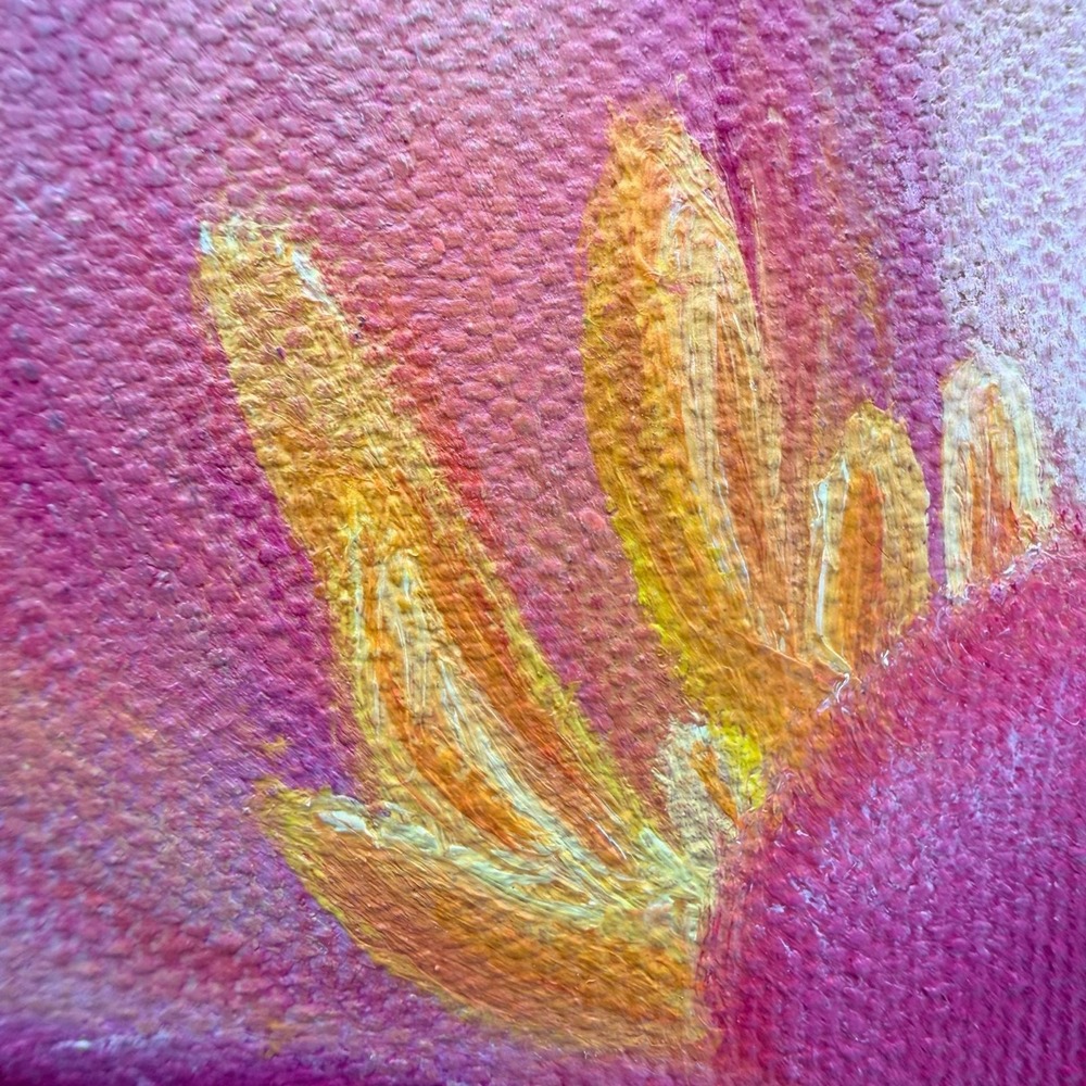 Original Oil Painting on Canvas Tulips Floral Still Life Signed - Picture 4 of 10
